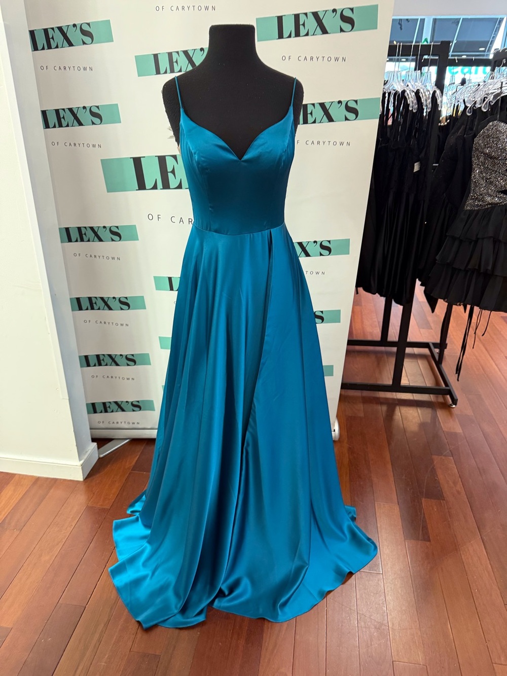 Alyce Sweetheart Neck Satin A-Line Gown